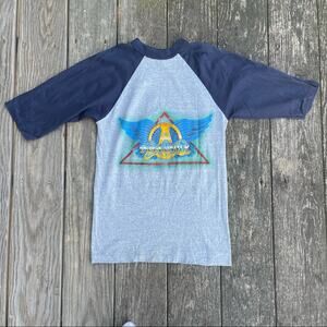 Aerosmith 80s Concert Band Rock Hard Place T Shirt